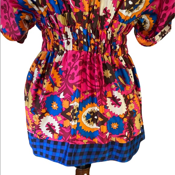 Plenty by Tracy Reese Anthropologie Silk Floral Tie Waist Top - XS - Picture 7 of 10